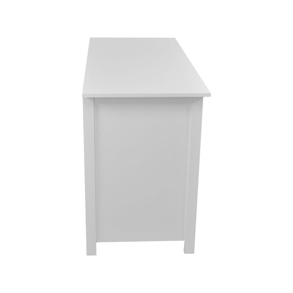 Techni Mobili Contemporary Desk with 3 Storage Drawers, White - Image 8