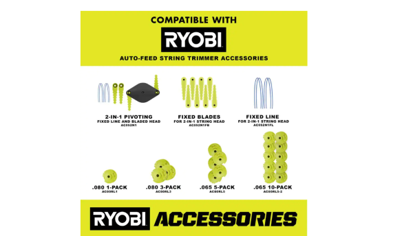 RYOBI P20150VNM ONE+ 18V 13 in. Cordless Battery String Trimmer with 2.0 Ah Battery and Charger - Image 9