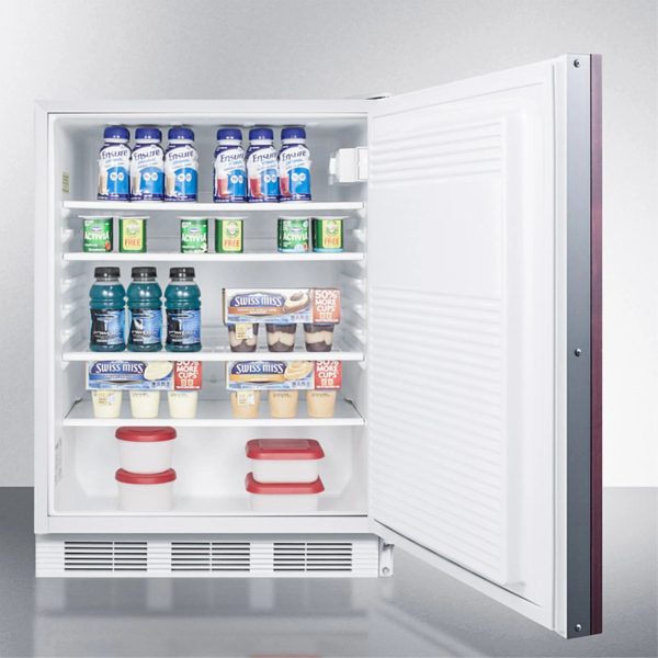 Summit Appliance 32.25 x 23.63 x 23.5 in. ADA Compliant Built-In Undercounter All-Refrigerator, White Cabinet - Image 4