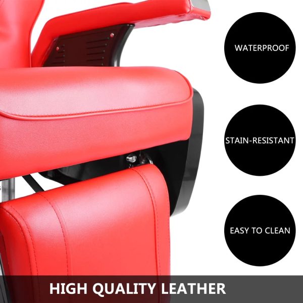 OmySalon Reclining Hydraulic Barber Chair for Hair Stylist, Professional Salon Chair Heavy Duty with Adjustable Headrest, All Purpose Styling Hairdressing Equipment - Image 3