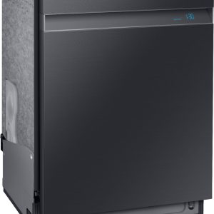 Samsung - Linear Wash 24" Top Control Built-In Dishwasher with AutoRelease Dry, 39 dBA - Black stainless steel