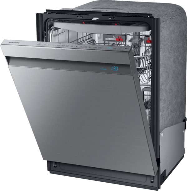 Samsung - Linear Wash 24" Top Control Built-In Dishwasher with AutoRelease Dry, 39 dBA - Stainless steel - Image 2