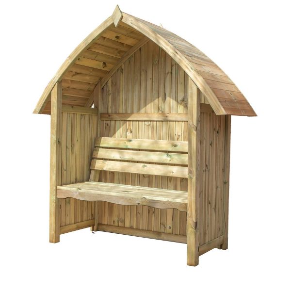 Mercia Arch Top Seated Arbour - Image 7