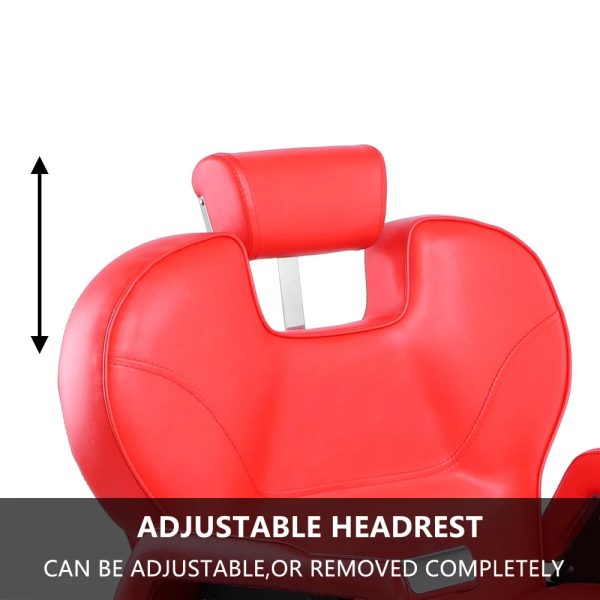 OmySalon Reclining Hydraulic Barber Chair for Hair Stylist, Professional Salon Chair Heavy Duty with Adjustable Headrest, All Purpose Styling Hairdressing Equipment - Image 2