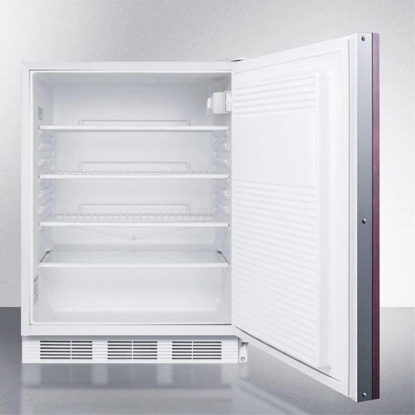 Summit Appliance 32.25 x 23.63 x 23.5 in. ADA Compliant Built-In Undercounter All-Refrigerator, White Cabinet - Image 3