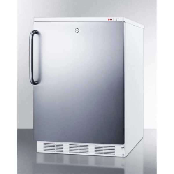 Summit Appliance 2.5 cu ft Medical built-in- under- counter Manual Defrost Upright Freezer, Stainless Steel - Image 2