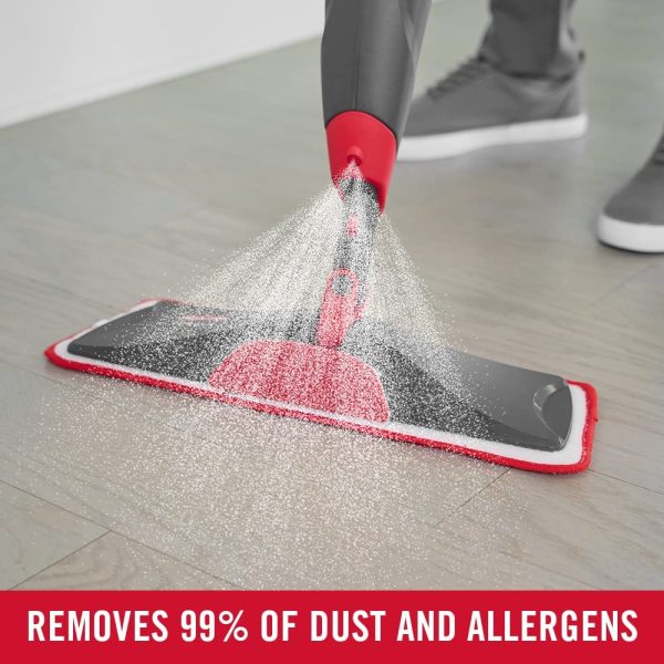 Rubbermaid Reveal Spray Microfiber Floor Cleaning Kit for Laminate and Hardwood Floors， Spray Mop with Reusable Washable Pads， Commercial - Image 7