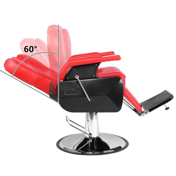 OmySalon Reclining Hydraulic Barber Chair for Hair Stylist, Professional Salon Chair Heavy Duty with Adjustable Headrest, All Purpose Styling Hairdressing Equipment - Image 8